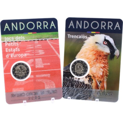 Offre combinée : Andorre 2 Euro 2025 Small States Games et Bearded Gulture