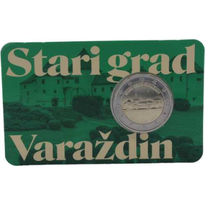 Croatie 2 Euro 2024 CoinCard Vieille ville de Varazdin