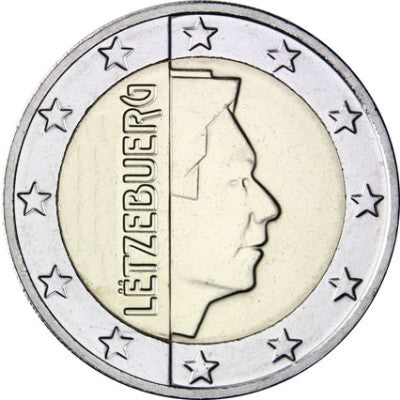 Luxembourg 2 euros 2002 bfr. Grand-Duc Henri Ier.