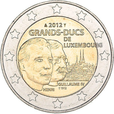 Luxembourg 2 euros 2012 bfr. Guillaume IV.