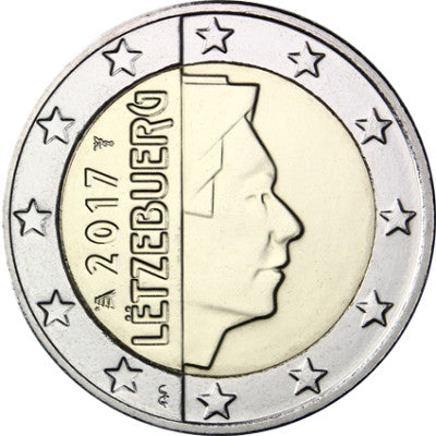 Luxembourg 2 euros 2017 bfr. Grand-Duc Henri Ier.