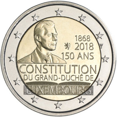Luxembourg 2 Euro 2018 bfr. « 150 ans de la Constitution »
