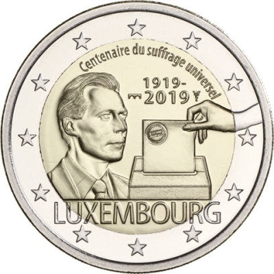 Luxembourg 2 Euro 2019 100 Ans du Suffrage Universel Mzz. Pont Saint-Servais