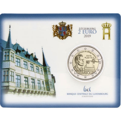 Luxembourg Pièce de 2 euros 2019 100 ans du suffrage universel