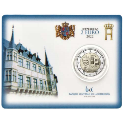Luxembourg 2 Euro 2022 CoinCard Drapeau Luxembourgeois
