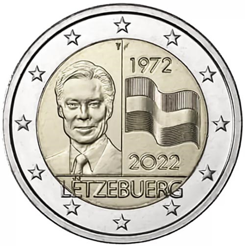 Luxembourg 2 Euro 2022 CoinCard Drapeau Luxembourgeois