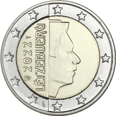 Luxembourg 2 Euro 2022 Grand-Duc Henri de Nassau