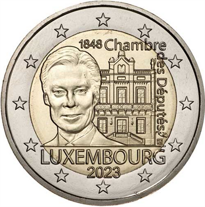 Luxembourg 2 Euro 2023 Chambre des députés Mme Cornucopia en Coincard