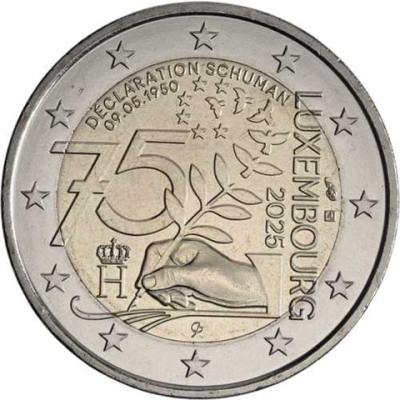Luxembourg 2 Euro 2025 Déclaration Schuman