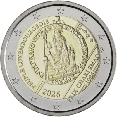 Luxembourg 2 Euro 2026 non circulé - Prix international Charlemagne