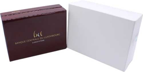 Luxembourg 6×2 Euro Proof 2009-2012 – pièces commémoratives dans un coffret de luxe avec certificat