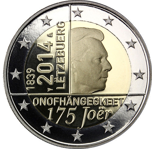Luxembourg 6 x 2 Euro 2013 à 2015 PP Hymne national au drapeau européen dans son étui