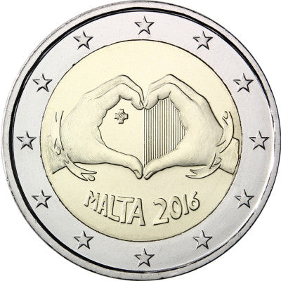 Malte 2 Euro 2016 bfr. « Amour » de la série « Des enfants solidaires »