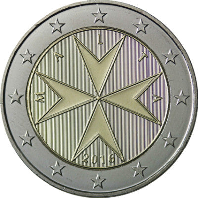 Malte 2 Euro 2016 bfr. Croix de Malte