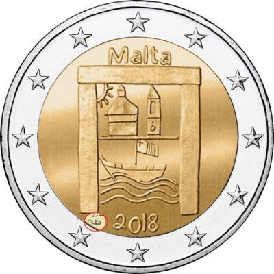 Malte 2 Euro 2018 bfr. Série Patrimoine Culturel Des Enfants en Solidarité avec Mzz. Cornucopia