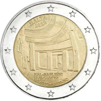 Malte 2 Euro 2022 Hypogée de Hal-Saflieni