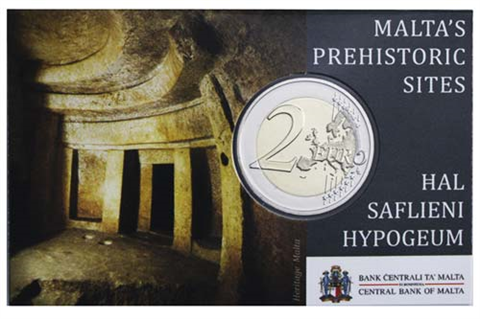 Malte 2 Euro 2022 Hypogée de Hal-Saflieni à Coincard