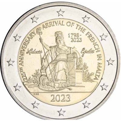 Malte 2 Euro 2023 Napoléon Bonaparte - L'arrivée des Français 1798