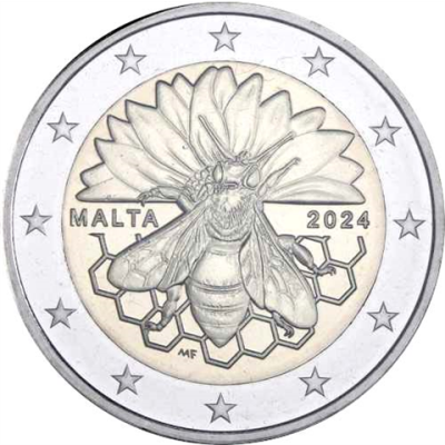 Malte 2 Euro 2024 Honeybee CoinCard