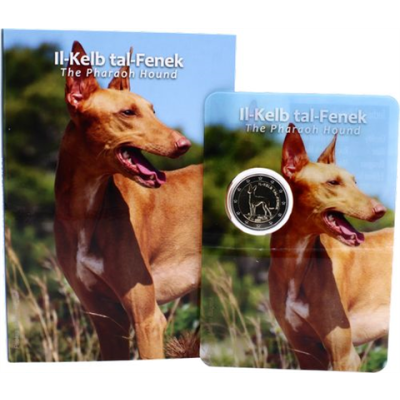 Malte 2 euros 2026 Lévrier du Pharaon - Espèce animale indigène de Malte (CoinCard)