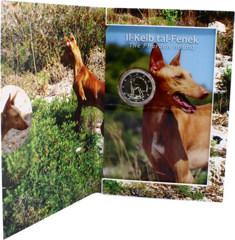 Malte 2 euros 2026 Lévrier du Pharaon - Espèce animale indigène de Malte (CoinCard)