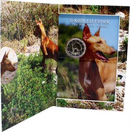 Malte 2 euros 2026 Lévrier du Pharaon - Espèce animale indigène de Malte (CoinCard)