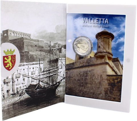 Malte 2 Euro 2026 La Valette - Villes fortifiées en CoinCard