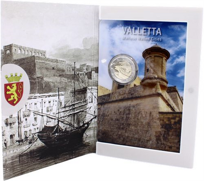 Malte 2 Euro 2026 La Valette - Villes fortifiées en CoinCard