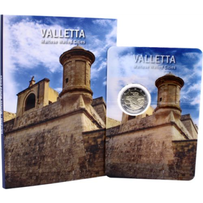 Malte 2 Euro 2026 La Valette - Villes fortifiées en CoinCard