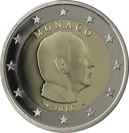 Monaco 2 Euro 2010 PP Prince Albert II Grimaldi