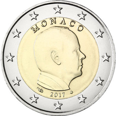 Monaco 2 Euro 2017 Prince Albert II Grimaldi