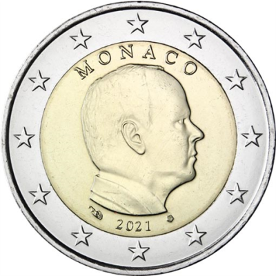 Monaco 2 Euro 2021 Prince Albert II.