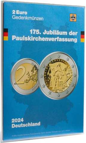 Carte de pièces de 5 x 2 euros Paulskirche Constitution