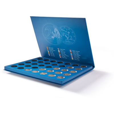 Étui à pièces de Lucca pour 35 pièces commémoratives allemandes de 2 euros sous capsules