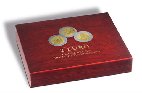 Étui à monnaie VOLTERRA TRIO deLuxe pour 2 euros des États fédéraux allemands