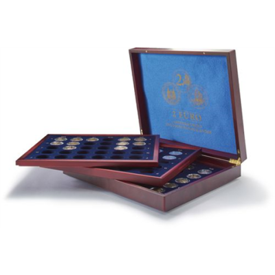 Étui à monnaie VOLTERRA TRIO deLuxe pour 2 euros des États fédéraux allemands