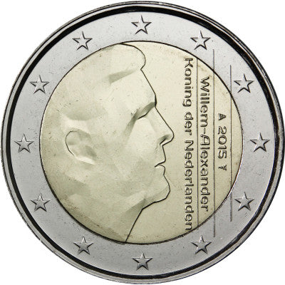 Pays-Bas 2 Euro 2015 Roi Willem-Alexander
