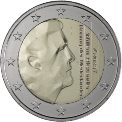Pays-Bas 2 Euro 2023 Roi Willem-Alexander