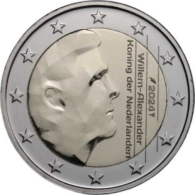Pays-Bas 2 Euro 2024 Roi Willem-Alexander