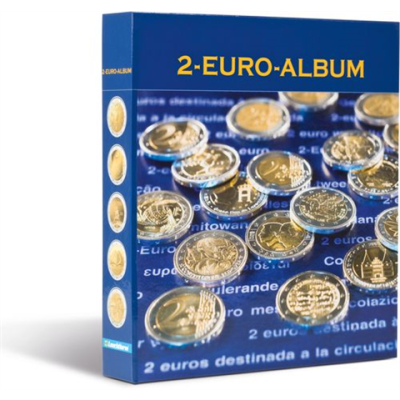 Classeur à anneaux Numis pour pièces commémoratives de 2 euros de tous les pays de la zone euro, neutre