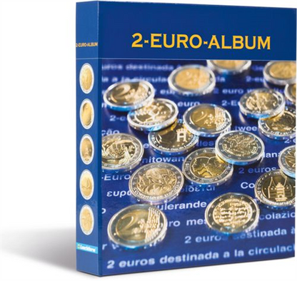 Classeur à anneaux Numis pour pièces commémoratives de 2 euros de tous les pays de la zone euro, neutre