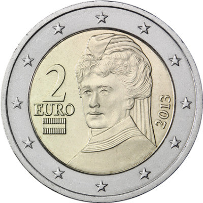 Autriche 2 Euro 2013 Bertha von Suttner