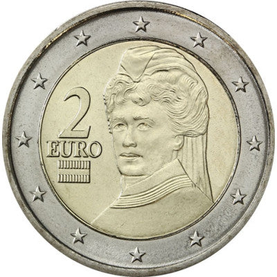 Autriche 2 Euro 2015 Bertha von Suttner