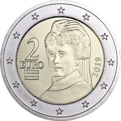 Autriche 2 Euro 2019 Bertha von Suttner