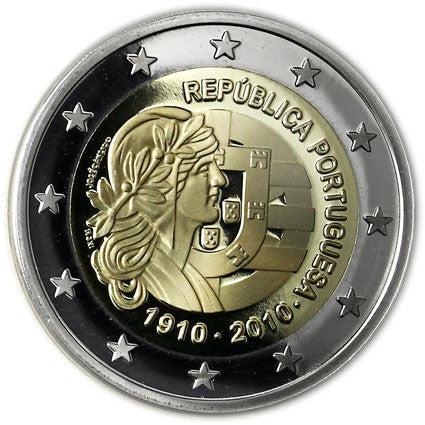 Portugal 2 Euro 2010 PP 100 ans de la République du Portugal