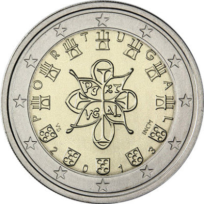 Portugal 2 Euro 2013 stgl. Sceau Royal