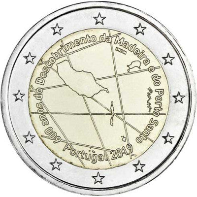 Portugal 2 Euro 2019 à l'occasion du 600e anniversaire de la découverte de l'île de Madère