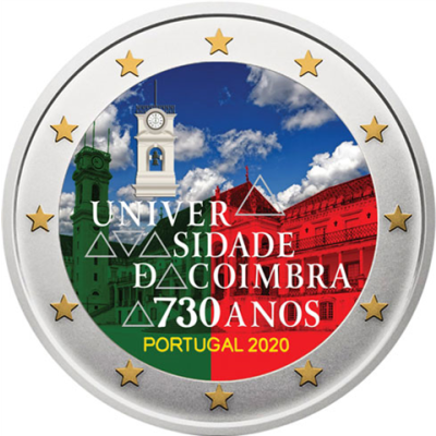Portugal 2 Euro 2020 bfr. Université de Coimbra en couleur
