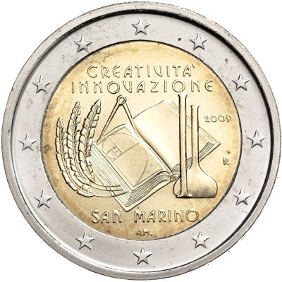 Saint-Marin 2 Euro 2009 (stgl.) Année de la créativité et de l'innovation