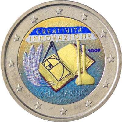 Saint-Marin 2 Euro 2009 stgl. La créativité en couleur